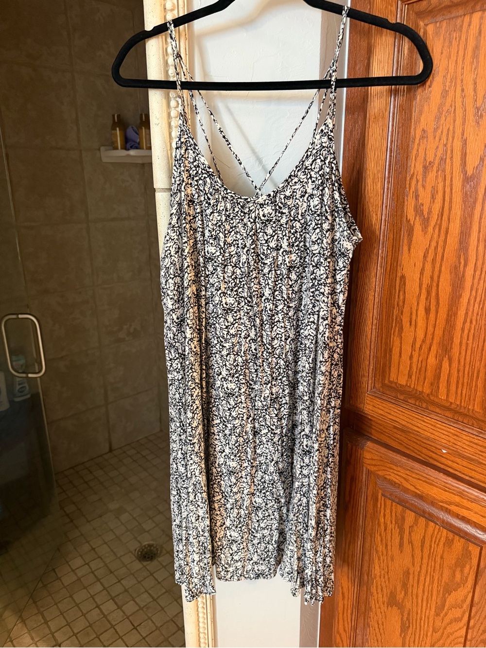 1.4.3. Story by Line Up Black and White Printed Slip Dress